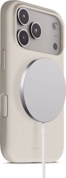 silikonové magnetické pouzdro color cover pro iphone 17 pro s magsafe – kamenně béžové