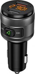 FM transmitter s Bluetooth, USB a LED displejem