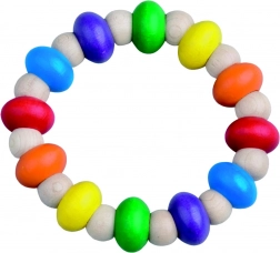 DETOA ohýbací dřevěný kroužek 9 cm pro děti od 6 měsíců