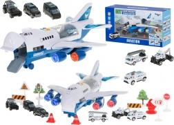 Policejní letadlo se 6 auty