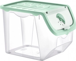 Úložný box na ovoce a zeleninu s víkem 12 l, mátový