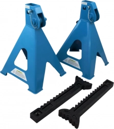 sada pojízdných podpěr 12 t, ocelové, výškově nastavitelné 447–748 mm (2 ks)