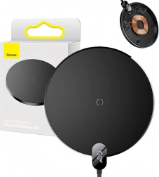 Bezdrátová nabíječka Baseus s LED displejem 15W černá