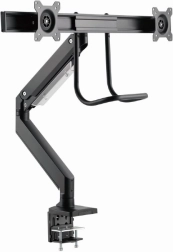 Dvojité rameno pro 2 monitory až 32" s uchycením na stůl