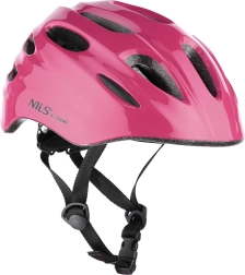 Cyklistická helma s blikačkou Nils Extreme MTW01 – Růžová (5864)