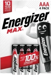 Baterie alkalické AAA 4ks Energizer Max