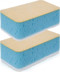 Kuchyňské houbičky 2 ks – oboustranné, vysoce savé