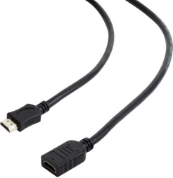 Prodlužovací kabel HDMI A–A M/F v2.0 high speed 0,5 m