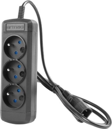 Prodlužovací přívod Armac ARColor3 0.6M UPS 3X 230V IEC černý