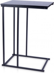 Kovový boční konferenční stolek 40 × 26 × 58 cm černý