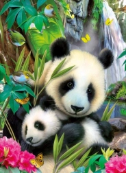 Ravensburger puzzle Lovely Panda 300 dílků