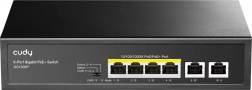 Gigabitový PoE+ switch 6portový 65 W
