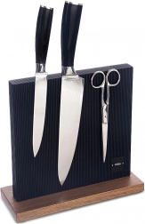 Oboustranný magnetický stojan na nože Black 24 × 24 cm