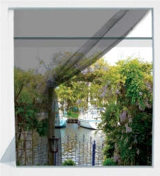 Síť proti hmyzu na okno černá 150 × 130 cm