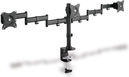 Univerzální trojitý stojan na monitor s deskovým uchycením