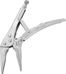 Dlouhé kleště s uzávěrem Deli Tools stříbrné