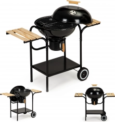 Zahradní gril na dřevěné uhlí s poklicí a police MultiGarden