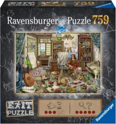 Puzzle Ravensburger Exit: Ateliér umělce 759 dílků