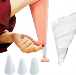 Cukrářský sáček s nástavci 35 cm, sada 12 ks