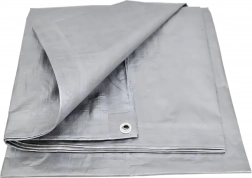 Stříbrná ochranná plachta 3 × 4 m, UV, 80 g/m²