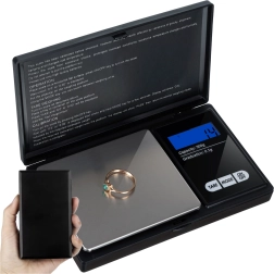 Kapesní digitální váha RUHHY 0,1 g / 500 g s ochrannou klapkou