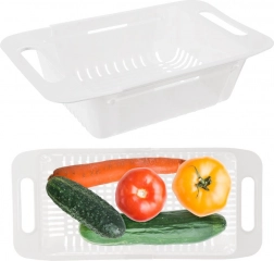 Regulovatelný kuchyňský cedník do dřezu 32–44 × 20 × 8 cm