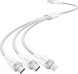 USB kabel 3v1 1,5 m Vention (bílý)
