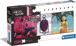 Panoramatické puzzle CLEMENTONI Netflix Squid Game 1000 dílků