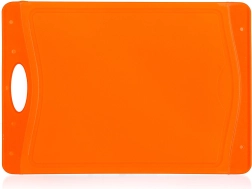 Krájecí prkénko protiskluzové DUO, 37 × 25,5 cm, oranžové