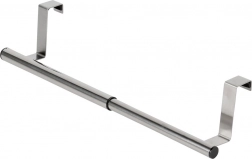 Nastavitelný dveřní věšák z nerezové oceli 25–40 cm, stříbrný