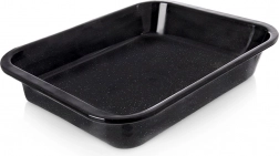Emailovaný hluboký obdélníkový plech na pečení 41 × 32 × 6 cm