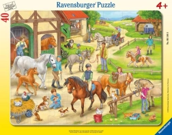 Puzzle Koňská Farma Ravensburger 40 dílků