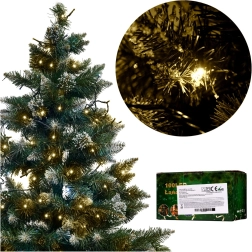 Vánoční LED světelný řetěz 10 m, 100 LED, teplá bílá, 8 režimů