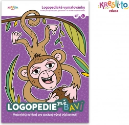 Pracovní sešit logopedické vymalovánky – motorická cvičení