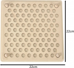 Dřevěná vzdělávací stavebnice Mozaika Montessori, 77 ks