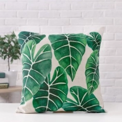 Dekorační povlak na polštář boho kolekce – Listy