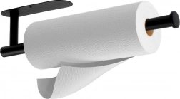 Nástěnný držák na papírové utěrky z nerezové oceli, černý