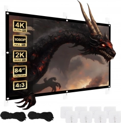 Projekční plátno 84 palců 175x131cm