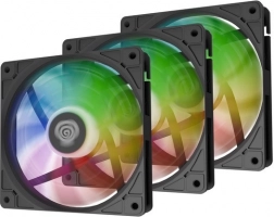 Sada 3 ventilátorů GENESIS Oxal 120 ARGB, černé