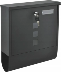 Ocelová poštovní schránka antracit s uzamykáním