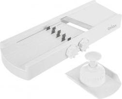 Kráječ a mandolína na zeleninu a ovoce ORION s nastavitelnou tloušťkou