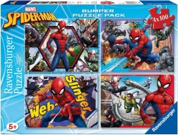 Puzzle 4×100 dílků SPIDER-MAN Bumper Pack