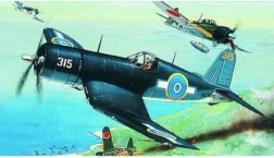 Plastikový model letadla F4U-1 Corsair k sestavení