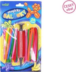 Magické balónky set 24 ks s pumpičkou – český obal
