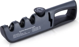 Ruční ostřič nožů s plynulou regulací úhlu 14–24° a čtyřmi brusnými stupni Vilde