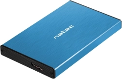 Externí hliníkový rámeček pro 2,5" HDD/SSD USB 3.0 UASP – modrý