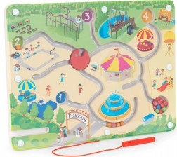 Magnetický labyrint s kuličkami ECOTOYS – zábavní park