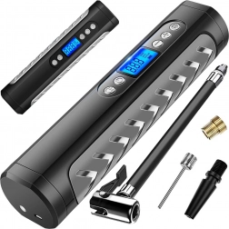 Akumulátorový kompresor na kola a auta s LCD displejem