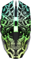 Herní myš Prototype GM-670L, optická, 2400 DPI, 6 tlačítek, podsvícená