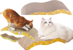 Kartonový ekologický škrábací lehátko pro kočky